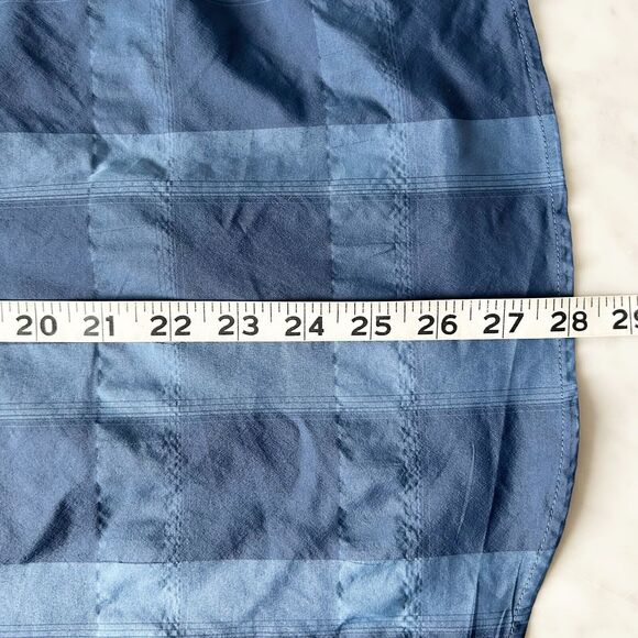 Eddie Bauer Travex Blue Plaid Button Front Roll Tab Long Sleeve Shirt-Women's XS - Picture 11 of 11